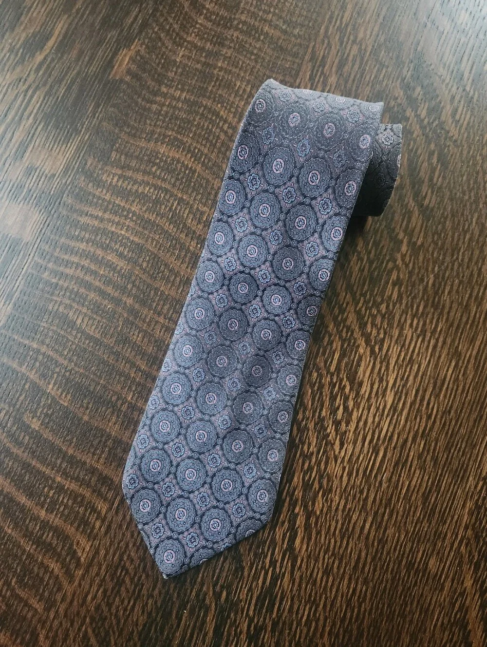 Britches of Georgetowne Purple Silk Necktie EUC $19